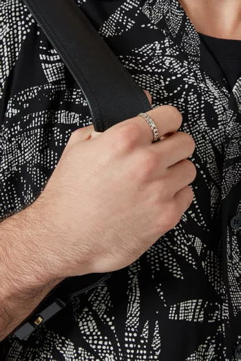 Cuban Link Ring in Sterling Silver   