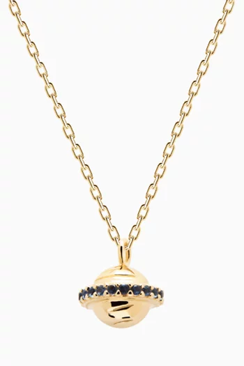 Saturn Trip Necklace in 18kt Gold Plated Sterling Silver 