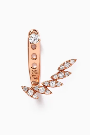Marquise Diamond Single Earring in 18kt Rose Gold    