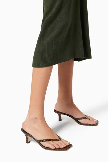 Uni Malachite Chain Anklet in 14kt Yellow Gold 