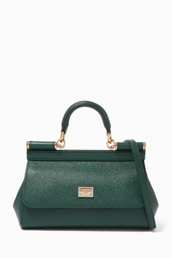Small Miss Sicily East West Bag in Dauphine Leather