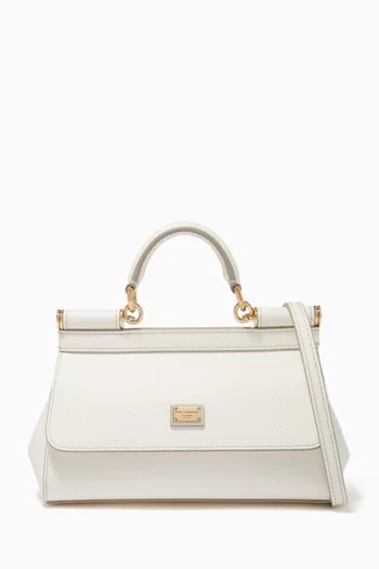 Sicily Long Small Bag in Dauphine Leather        