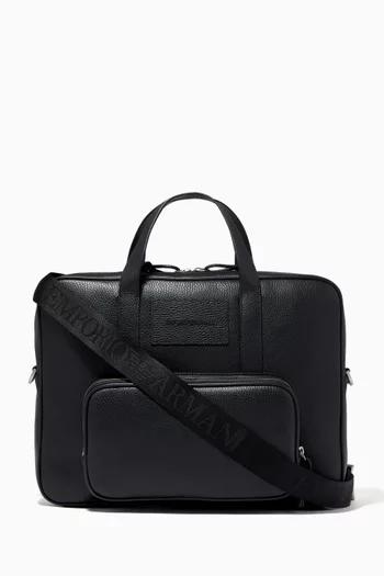 EA Briefcase in Tumbled Leather   