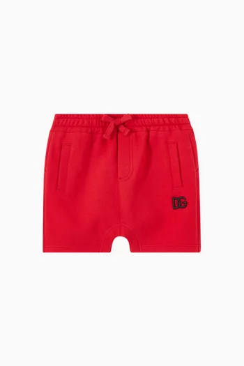 Lion-print Sweatshorts in Cotton