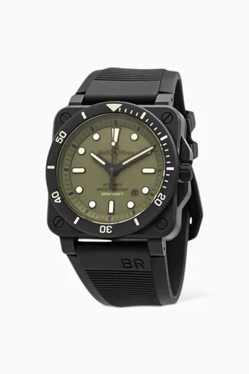 BR 03-92 Diver Military Watch in Ceramic 