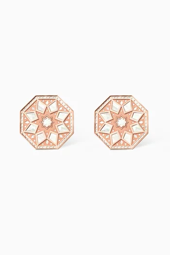 Classic Turath Large Earrings in 18kt Rose Gold 