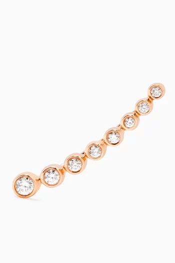 Graphique Cascade Diamond Single Earring in 18kt Rose Gold  