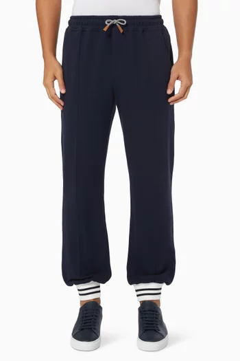 Stripe Jogger Pants in Cotton  