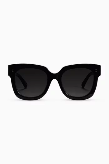 08 Oversized D-shaped Sunglasses  