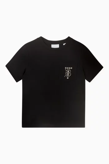 Monogram Motif T-shirt in Cotton     
