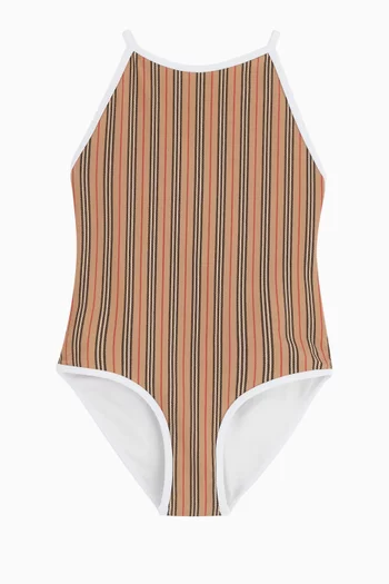Icon Stripe Swimsuit in Nylon  