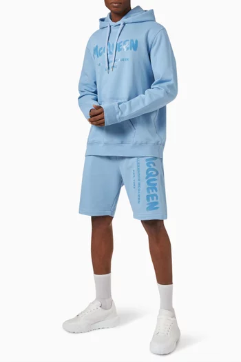 Graffiti Logo Sweatshorts in Cotton 