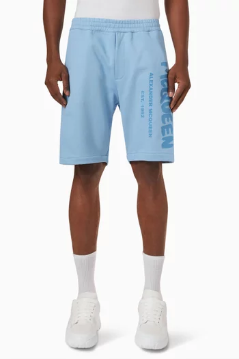 Graffiti Logo Sweatshorts in Cotton 