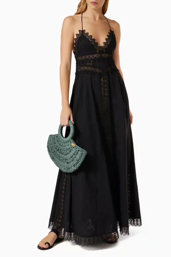 Imagen Halterneck Dress in Cotton   
