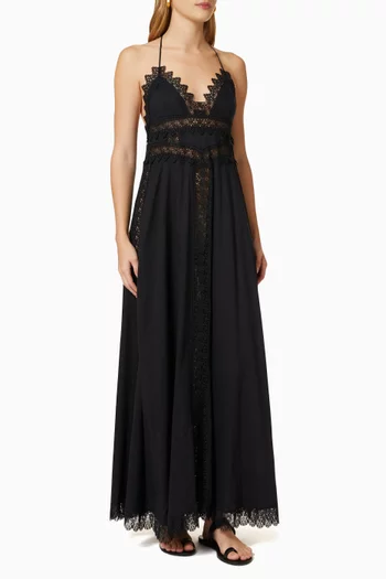 Imagen Halterneck Dress in Cotton   
