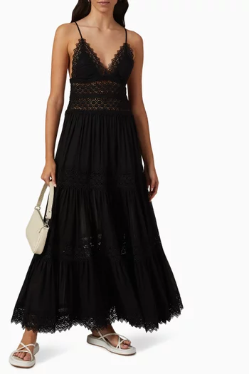 Cindy Tiered Dress in Cotton