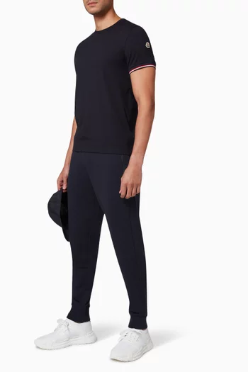 Striped Trim T-shirt in Jersey