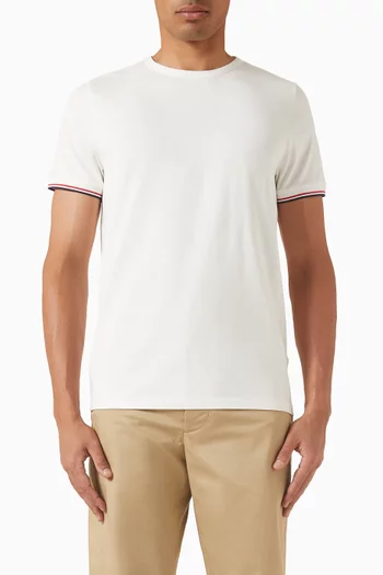 Logo T-shirt in Stretch Cotton