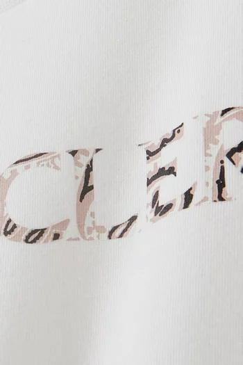 Brand Logo Print T-shirt in Cotton