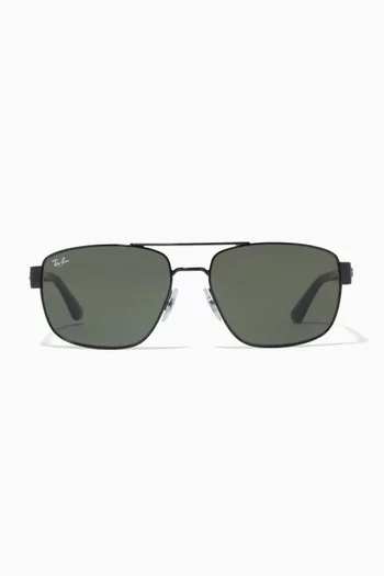 RB3663 Sunglasses in Metal   