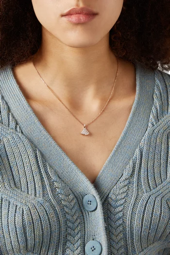 Divas' Dream Diamond Necklace in 18kt Rose Gold     
