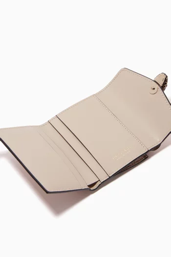 Serpenti Forever Wallet in Metallic Karung Leather     