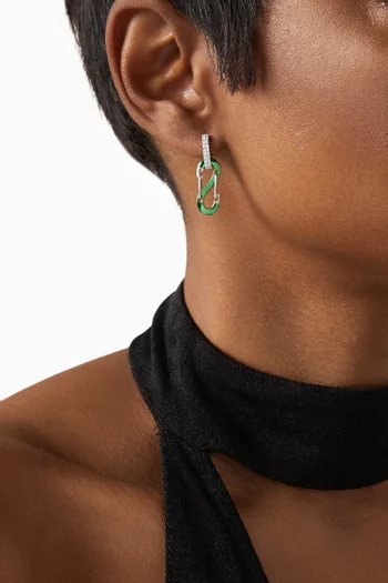 Romy Diamond Single Earring in 18kt White Gold  