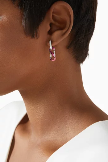 Romy Diamond Single Earring in 18kt White Gold 