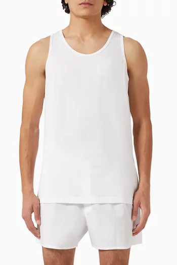Underwear Vest in Superfine Cotton