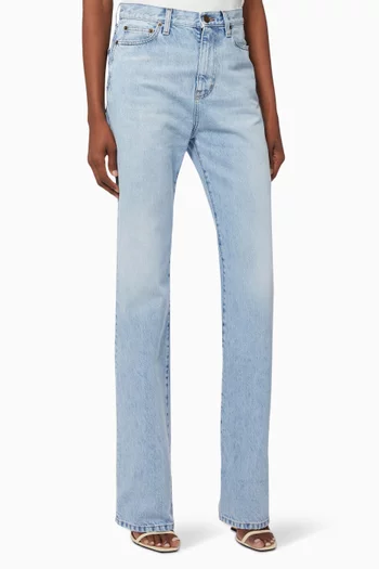 Janice Straight-leg Jeans in Cotton Denim    
