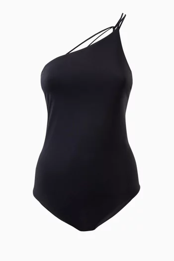 Elevated Essentials Asymmetrical Swimsuit 