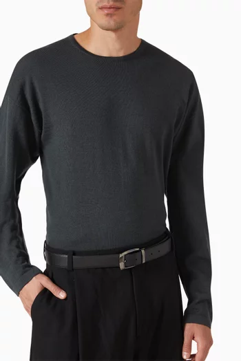 حزام جلد سافيانو، 35 مم