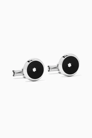 Star Cufflinks in Stainless Steel  