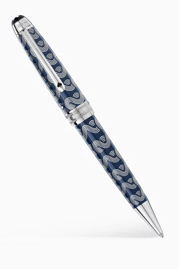 قلم حبر جاف سوليتير ميد سايز من تشكيلة ميسترستوك اروند ذا ورلد ان 80 دايز