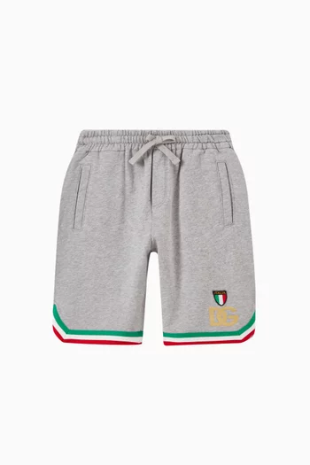 Logo Athletic Shorts in Cotton
