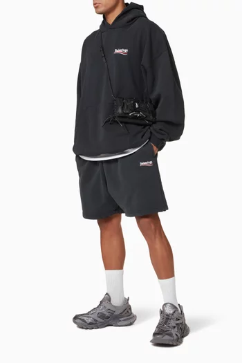 Political Campaign Large Fit Sweat Shorts in Cotton Fleece  