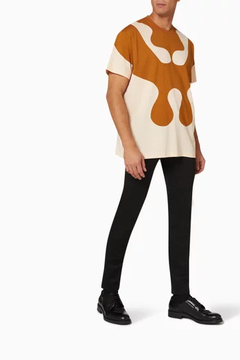 Abstract T-shirt in Cotton 