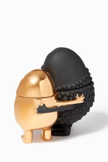 Haas Huggers Box in 24kt Gold & Porcelain