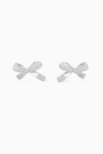 Stud Earrings in Sterling Silver 