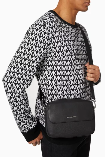 Hudson Crossbody Bag in Pebbled Leather 