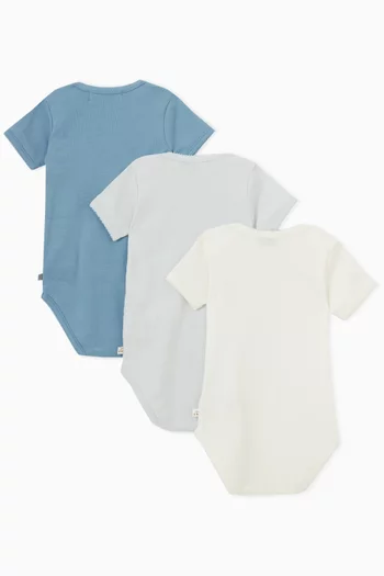 Onesies in Organic Cotton, Set of 3