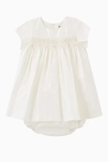 Dress and Bloomers in Cotton, Set of Two