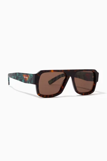 D-frame Sunglasses in Acetate