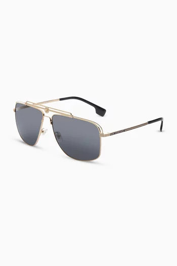 Medusa Focus Sunglasses in Metal  