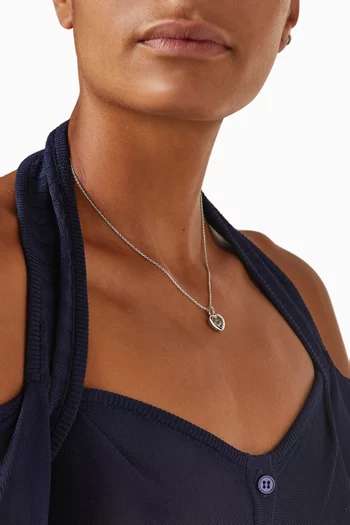 Happy Diamonds Icons Pendant Necklace in 18kt White Gold