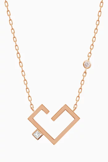 Hubb Diamond Necklace in 18kt Yellow Gold 