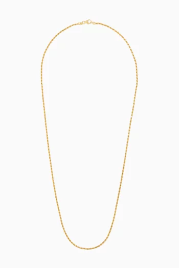 Rope Chain Necklace in 14kt Gold Vermeil, 1.8mm