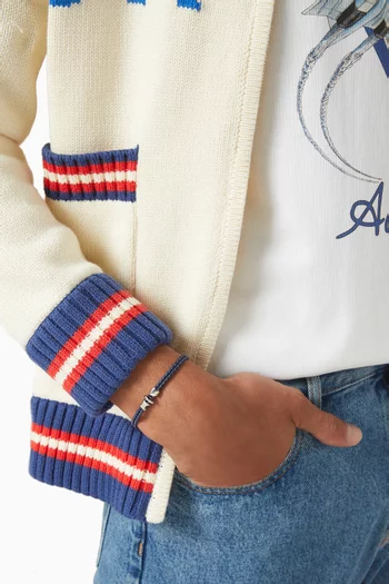Orson Loop Bungee Rope Bracelet in Sterling Silver