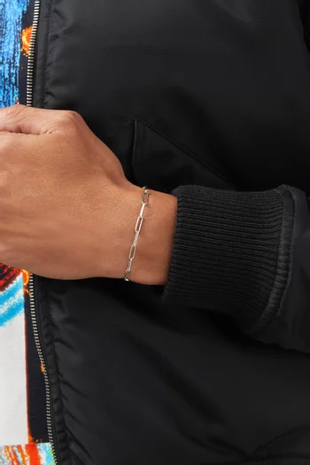 Clip Volt Link Bracelet in Sterling Silver