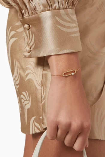 Cambre Diamond Bracelet in 18kt Yellow Gold   